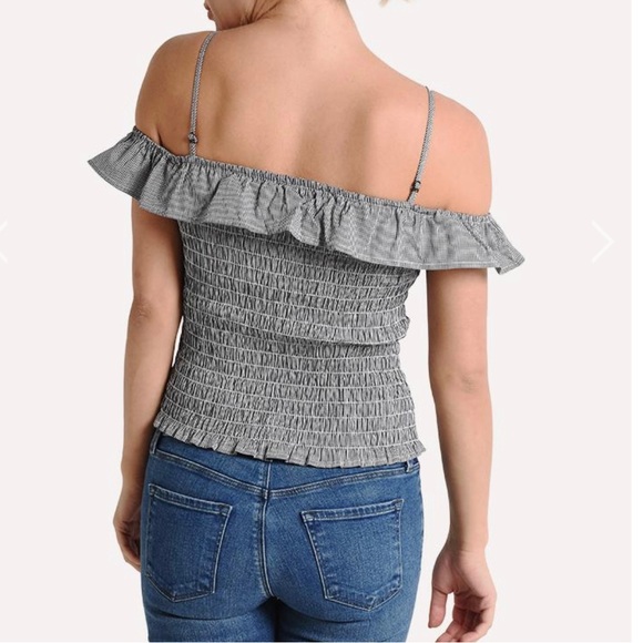 BB Dakota Chase Me Smocked Top -Small NWT - Picture 2 of 8